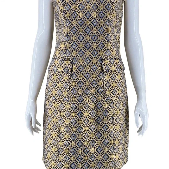 Elie Tahari Gold Metallic Dress Elie Tahari Gold Metallic Dress